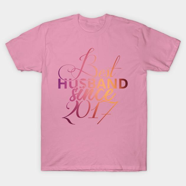 T Shirt Women Best Husband Since 2017 Sweet Wedding Anniversary Harajuku Print Kawaii Tshirt Summer Short Sleeve Female T-Shirt Top Tee