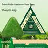 Orientalischer Lebensbaum & Usma-Gras Shampoo-Seife mit Polygonum Multiflorum - Handgefertigte Haarfixierende Kaltverfahren-Körnchen.