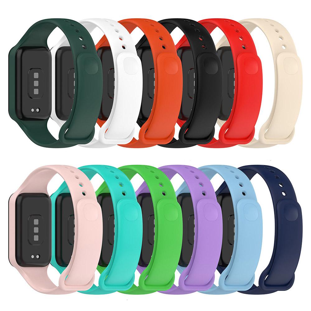 Siliconen Polsband Riem Voor Xiaomi Smart Band 8 Active Armband Horlogeband voor Redmi Band 2