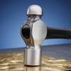 Repair Hammer with Double-Faced Steel Head and Textured Grip Handle for Home Maintenance, Installation and Adjustment