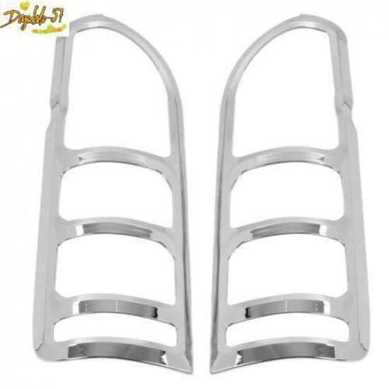 For HIACE H200 2005‑2014 2pcs Tail Light Cover Chrome Glossy Rear Lamp Bezel New