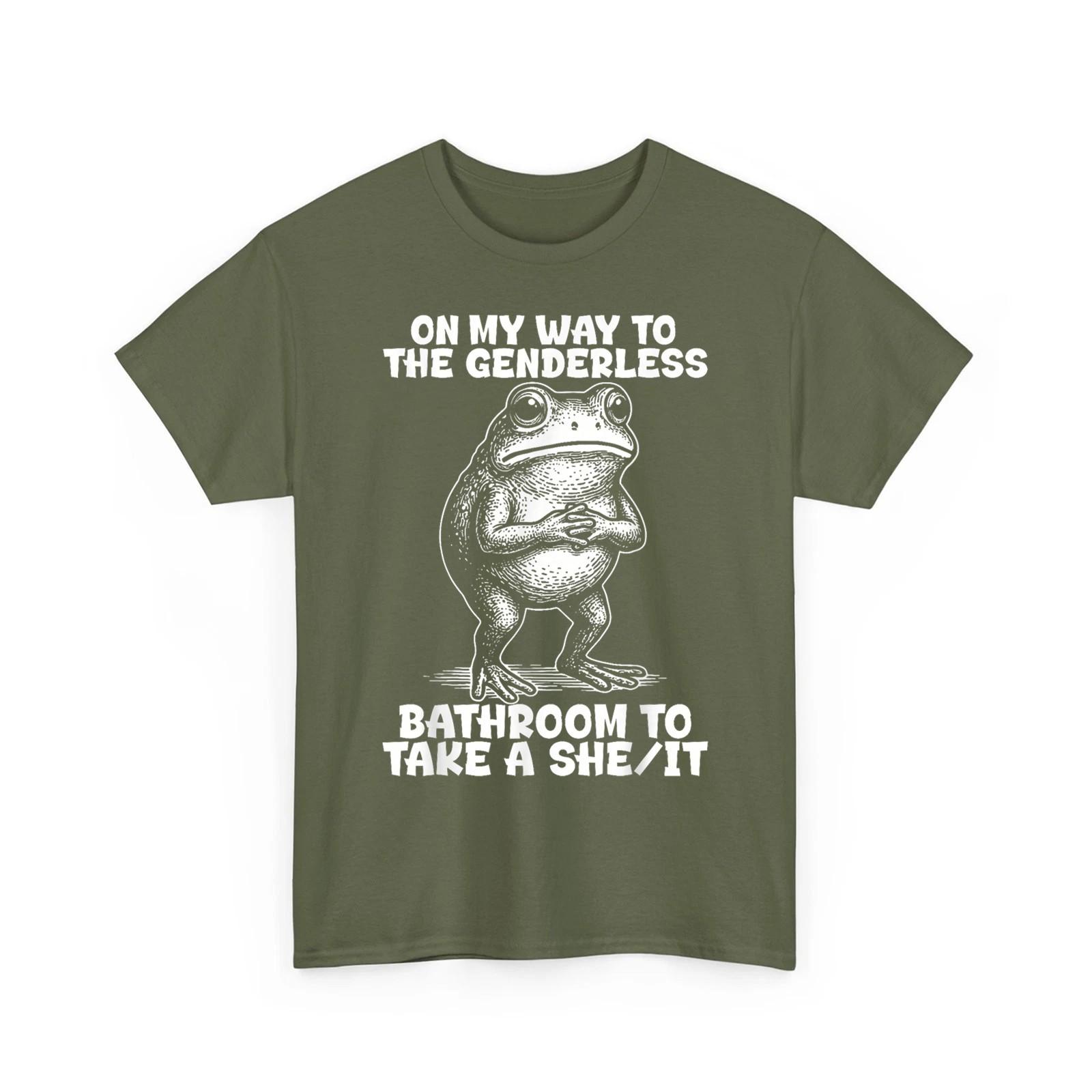 On My Way to The Genderless Bathroom to Take A She It Unisex T-Shirt S