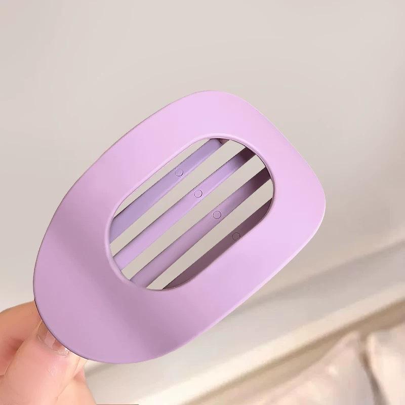 Neue Elegante Matte Acryl Abgerundete Entenschnabel Haarspangen Damen Mode Einfarbig Kunststoff Haarnadel Haaraccessoires