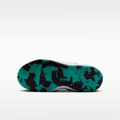 Kids' Sneakers Nike Team Hustle D 12 White Black Emerald Topaz Gold (GS) White/Black/Clear Emerald/Topaz Gold