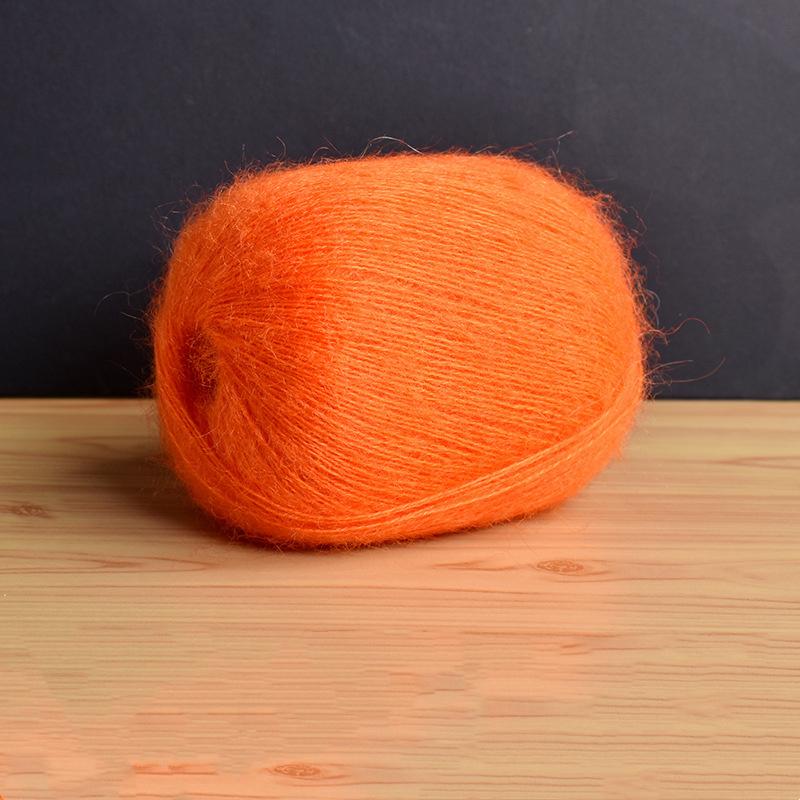 Mohair Fine Wool Yarn Knitting Sewing Thread Soft Skin-friendly Crochet for Sweater Scarf Shawl