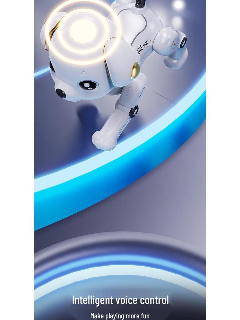 Children's Smart Remote Control Robot Dog Toy: Stunt, Music, Dancing, and Electric Features