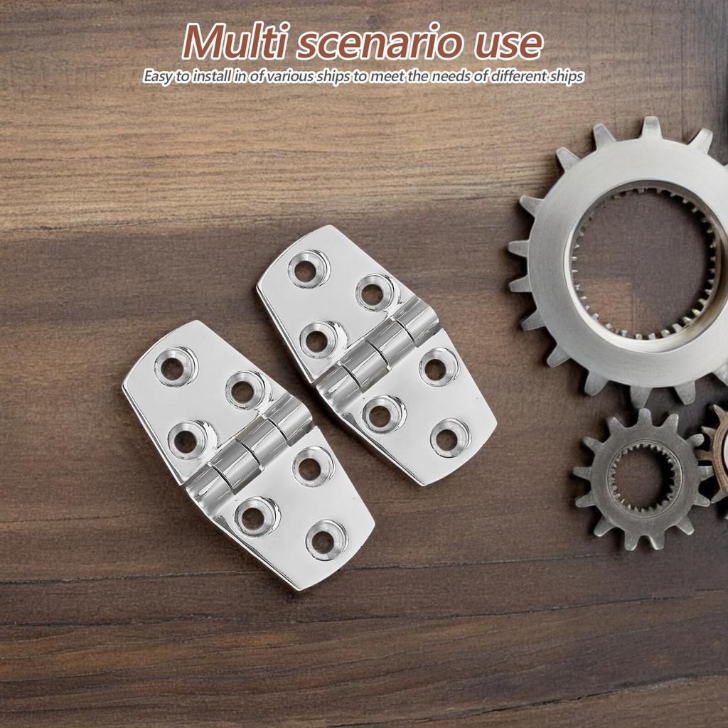 IMIKEYA 4 Pieces Stainless Steel Boat Hinges, Durable Marine Hatch