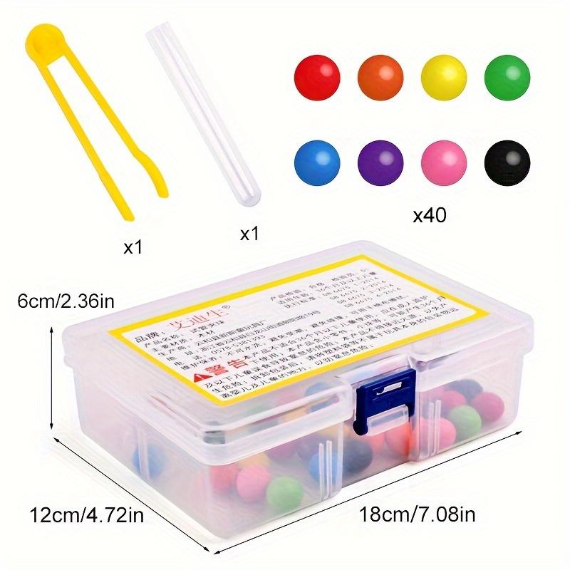 Children Clip Beads Test Tube Playthings Children Logic Concentration Fine Motor Training Color Matching Games Montessori Learning Playthings