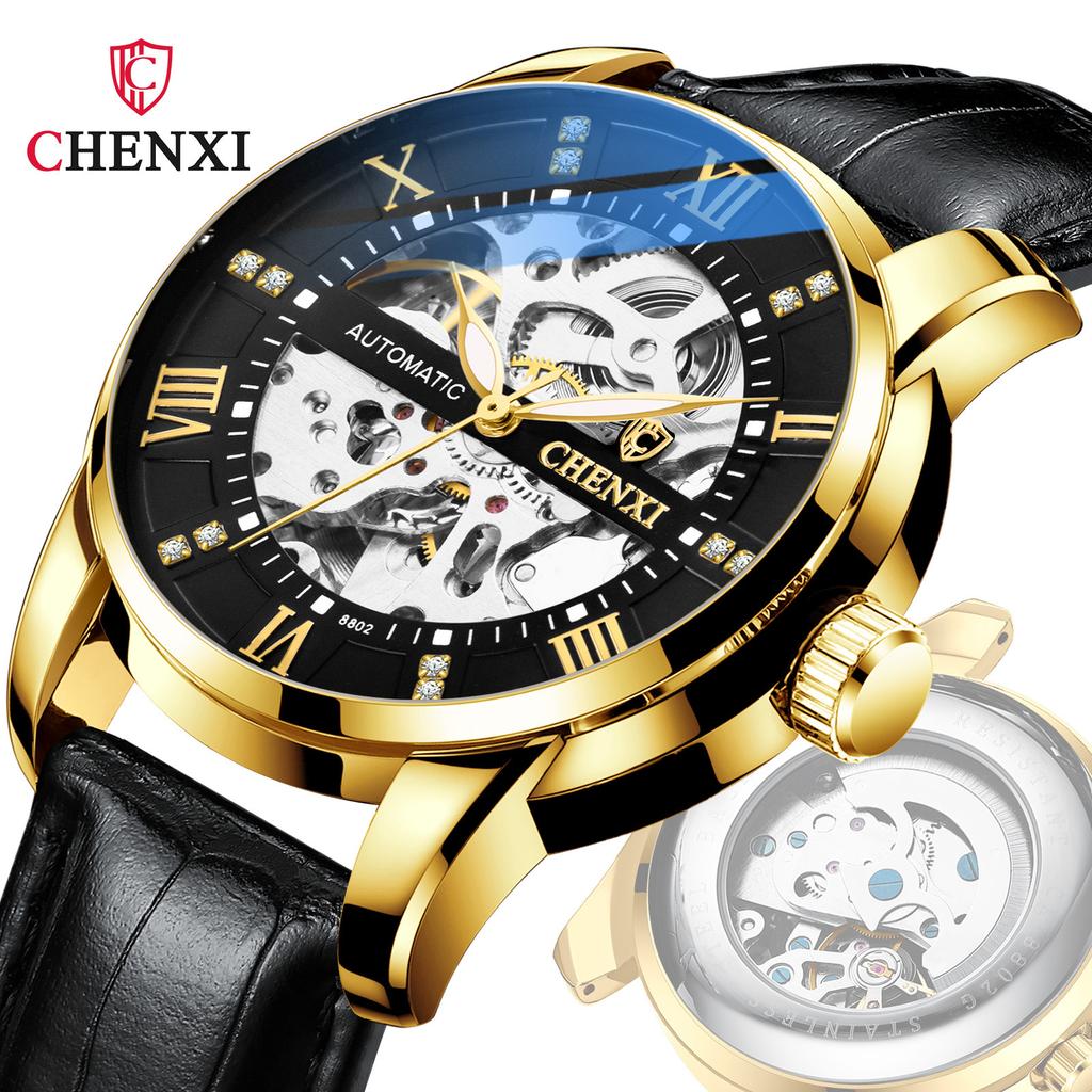 Chenxi Men'S Hollow Automatic Mechanical Watch Belt Batch Fashion Business Waterproof Mechanical Watch