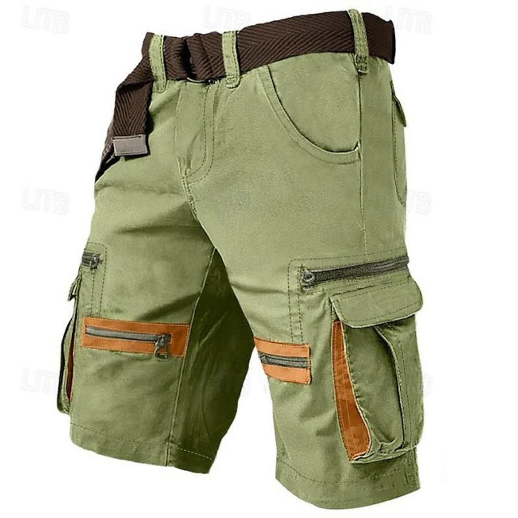 Men's Cargo Shorts, Outdoor Casual  Loose - Fit Cargo Shorts With Zippers And Multi-pocket