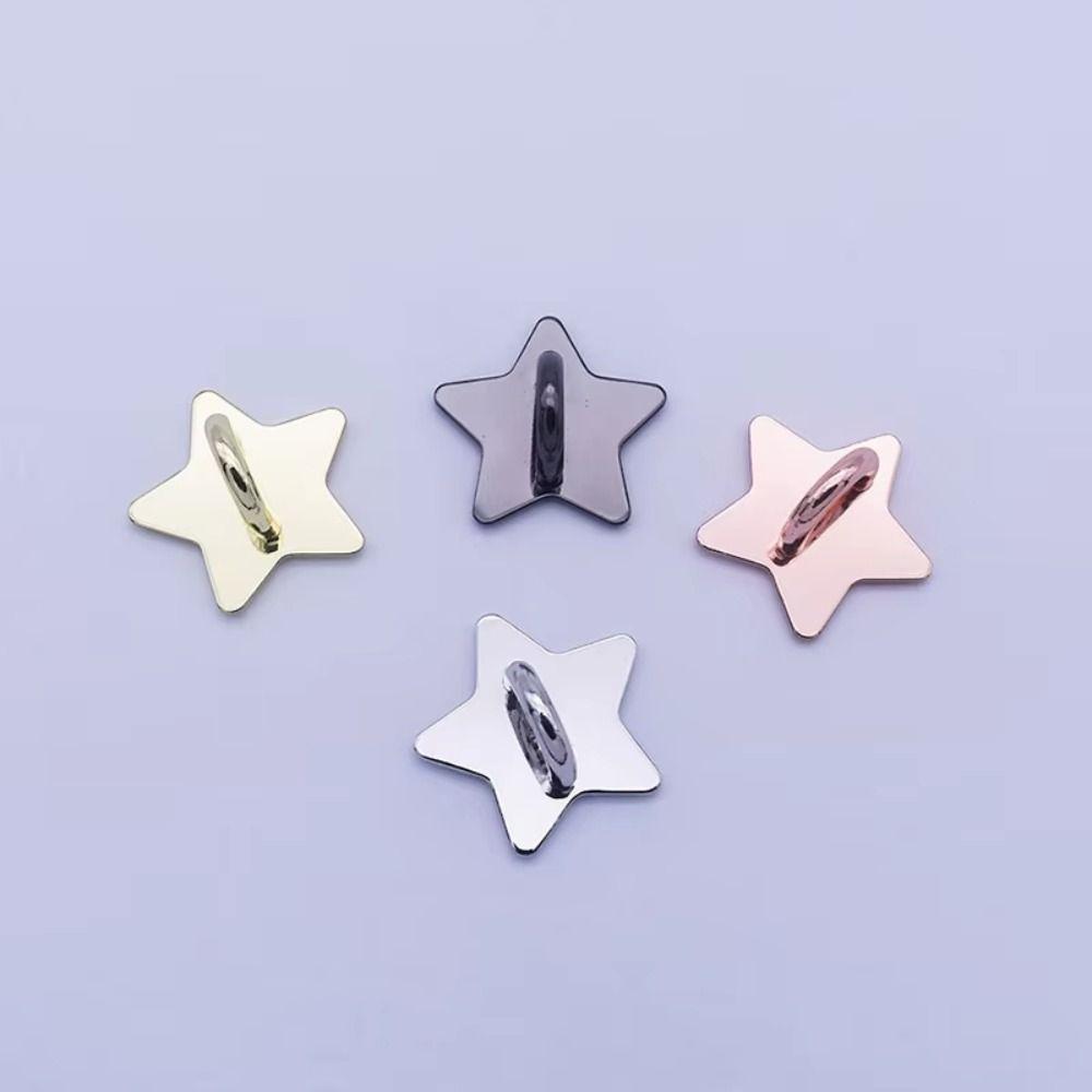 Starry Sky Stars Moon Phone Charm Self Adhesive Holder Stand Phone Case Finger Ring 2.5cm Silver Gold Phone Hook Buckle