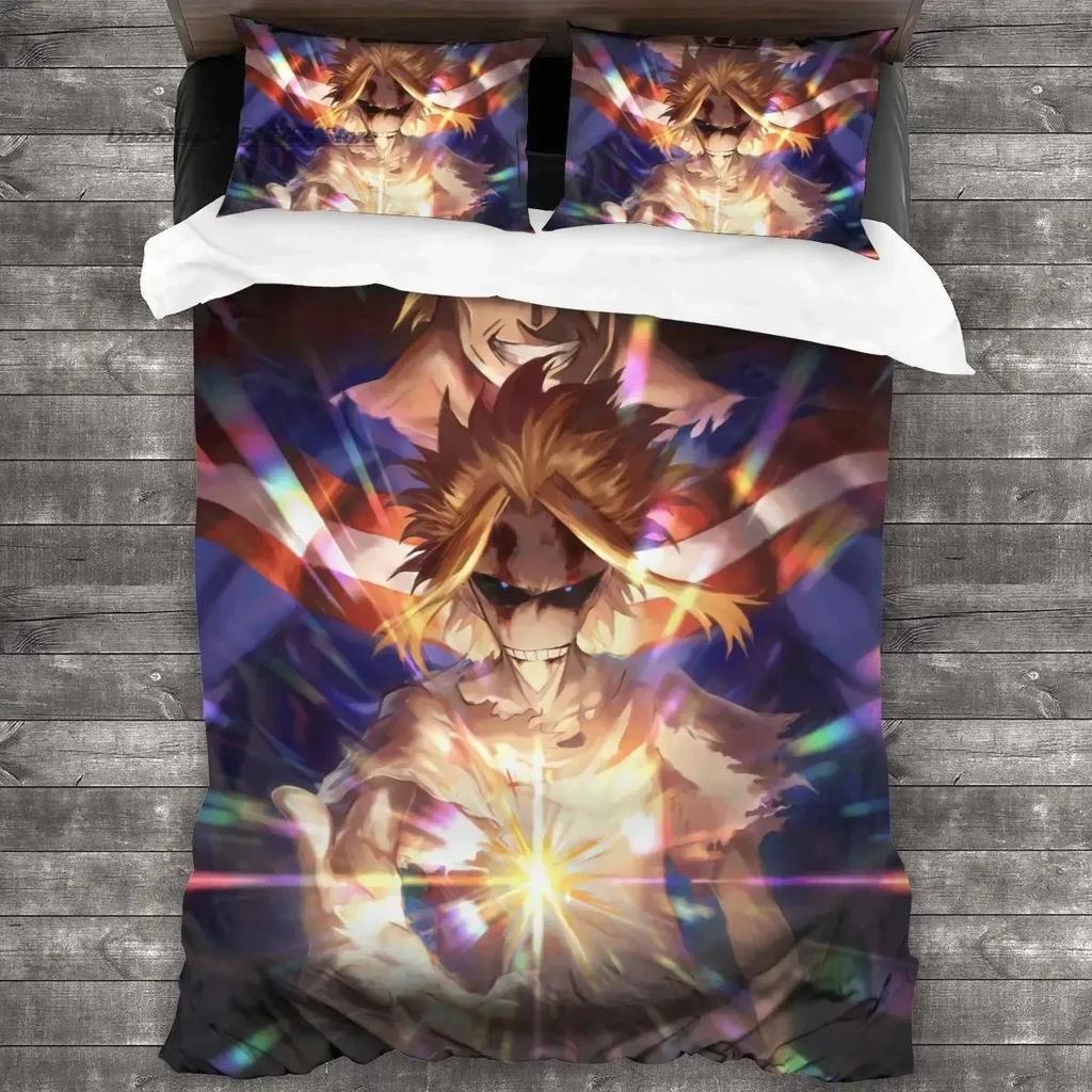 3D Print Anime My Hero Academia Bedding Set Duvet Cover Sheet Printed Bed Set Pillowcase Full Queen King Size Comforter Bedroom