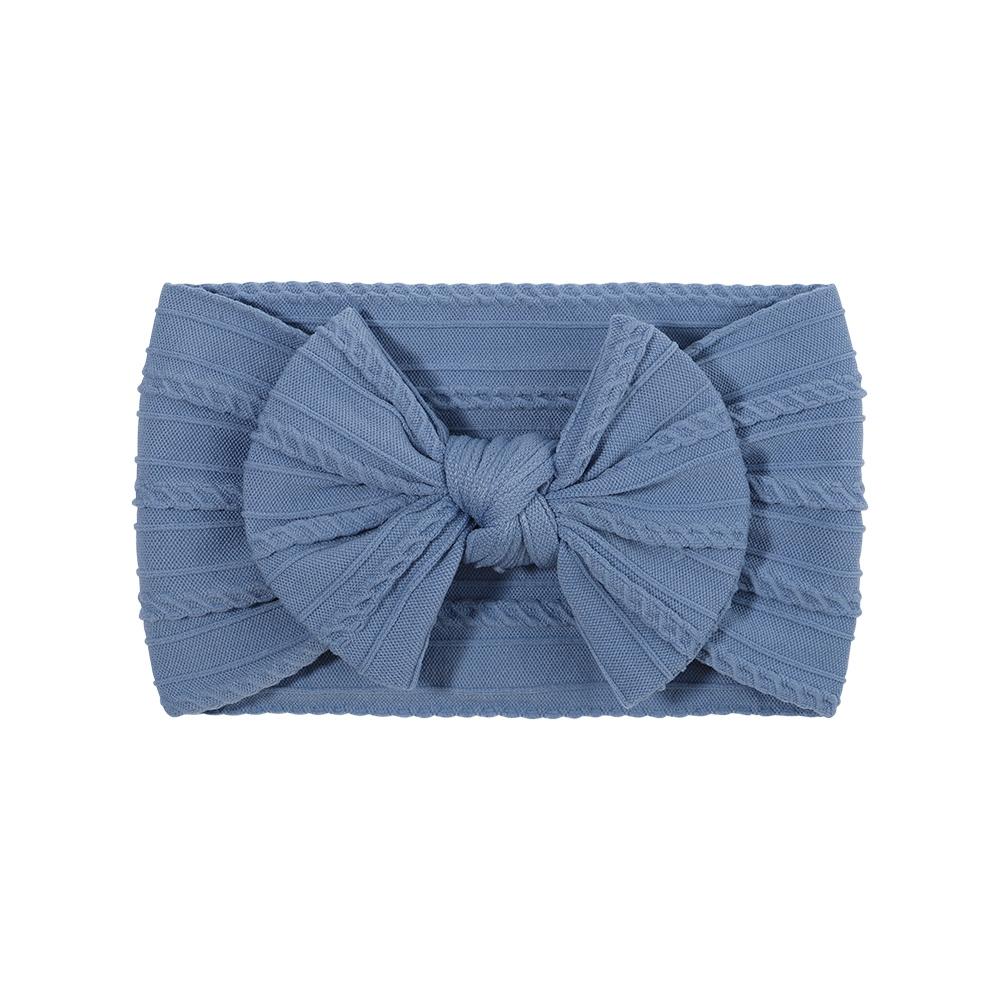 PANTONE Solid Color Bows Headband for Baby Girls Elastic Hair Band Cotton Bowknot Turban Kids Headwear Baby Hair Accessories