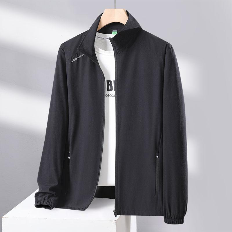 Summer Sun-protective Clothing Men's Breathable Jacket Ice Silk Quick-dry Men's Clothes Thin Single-layer Quick-dry UV Jacket