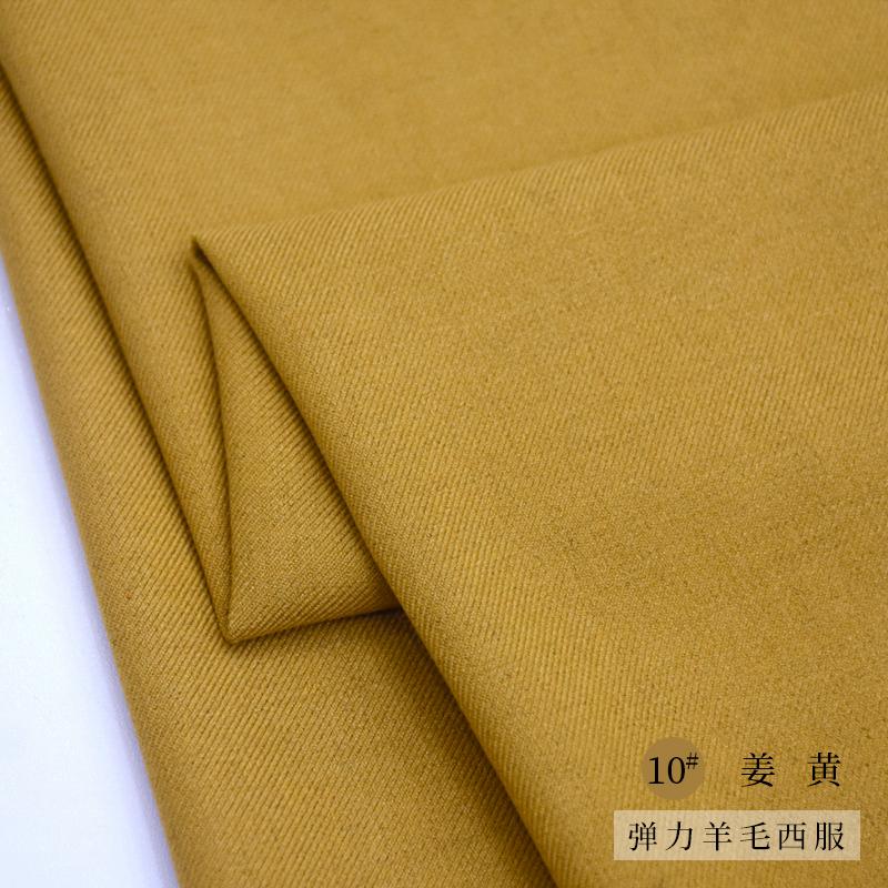 Woolen Thick Little Stretch Fabric DIY Sewing Suits Blazer Pants Autum Winter Worsted Elastic Wool Fabrics 420G/M Stoff