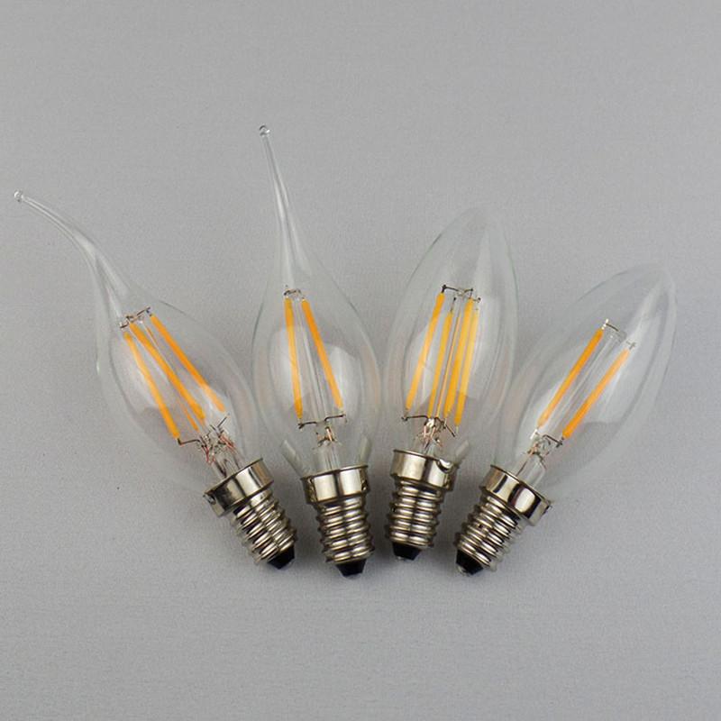 E14 LED Filament Bulb Retro Edison Glass Bulb for Home Ceilling Decoration C35/C35L/G45