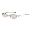 Gentle Monster Scharnierdesign Titanlegierung Ovale Sonnenbrille Unisex-Sonnenbrille Silber MUSUBI-02BRG