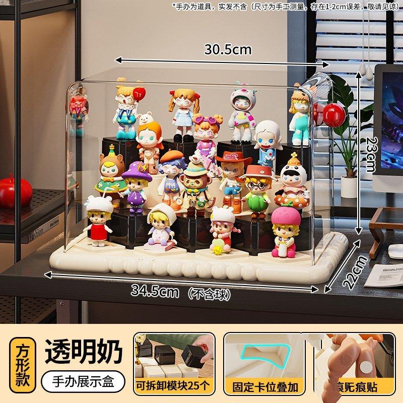 Miflame Square Transparent Display Cabinet