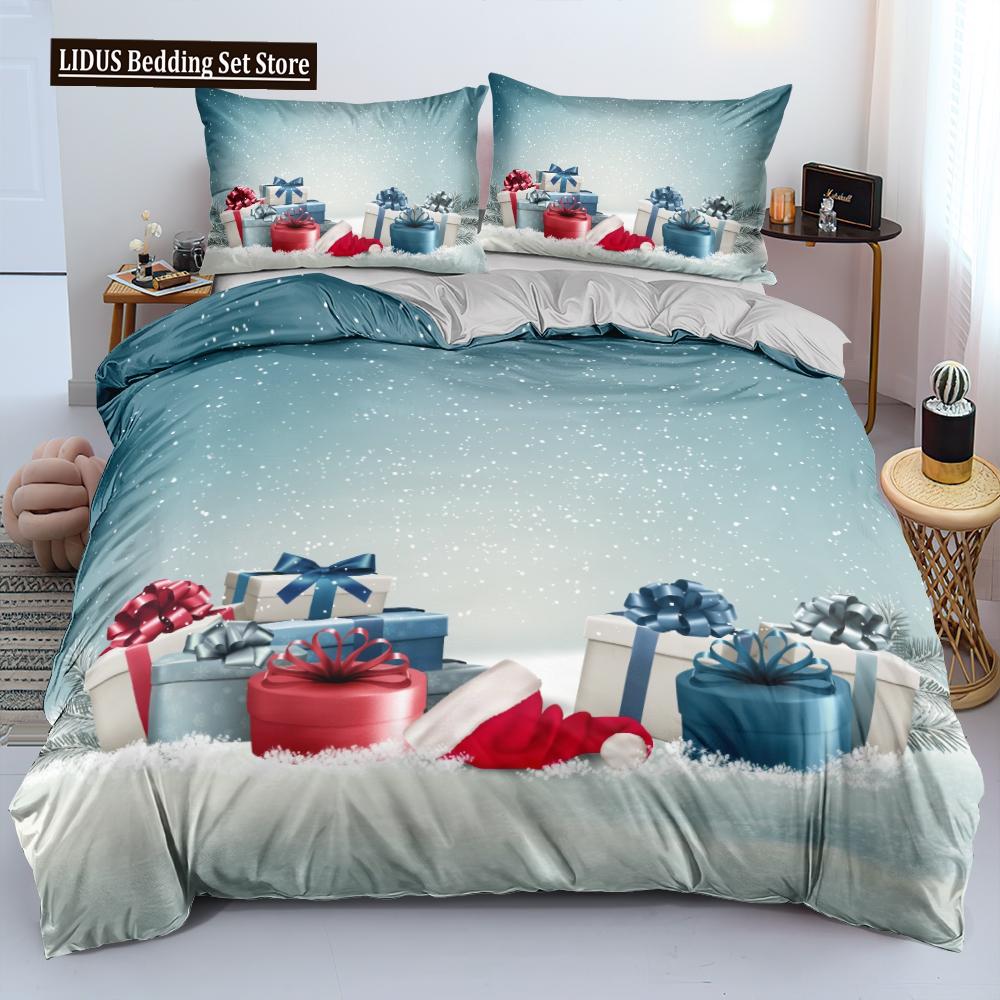 Nordic Style Duvet Cover Set 3D Snow Tree Print Dreaminess Bedding Set Adult Polyester Comforter Cover And Pillowcase King Size