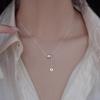 S999 Silver Slim Chain Necklace: Elegant High-End Clavicle Jewelry, Perfect Birthday Gift for Women, Girlfriends, or Best Friends.