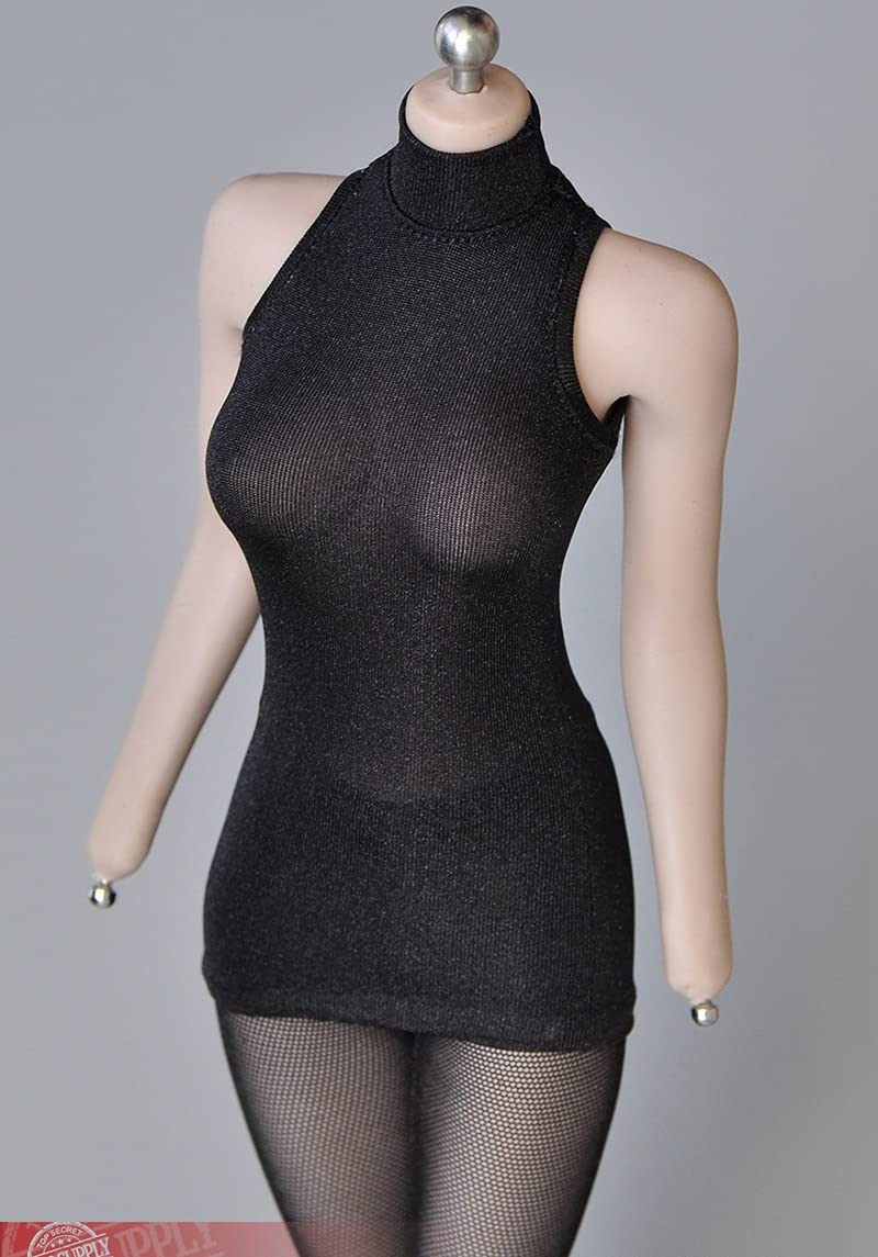 

[TOYBARJAPAN] 1/6 Scale Figure Accessory/Sexy Beauty Black Translucent Vest Dress (Head and Body Not Included)