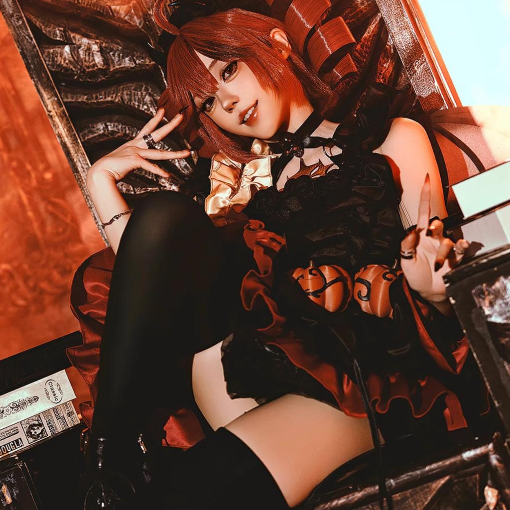 Kasane Teto Cosplay Halloween Dress for Women Devil [milky time] - Devil/Little