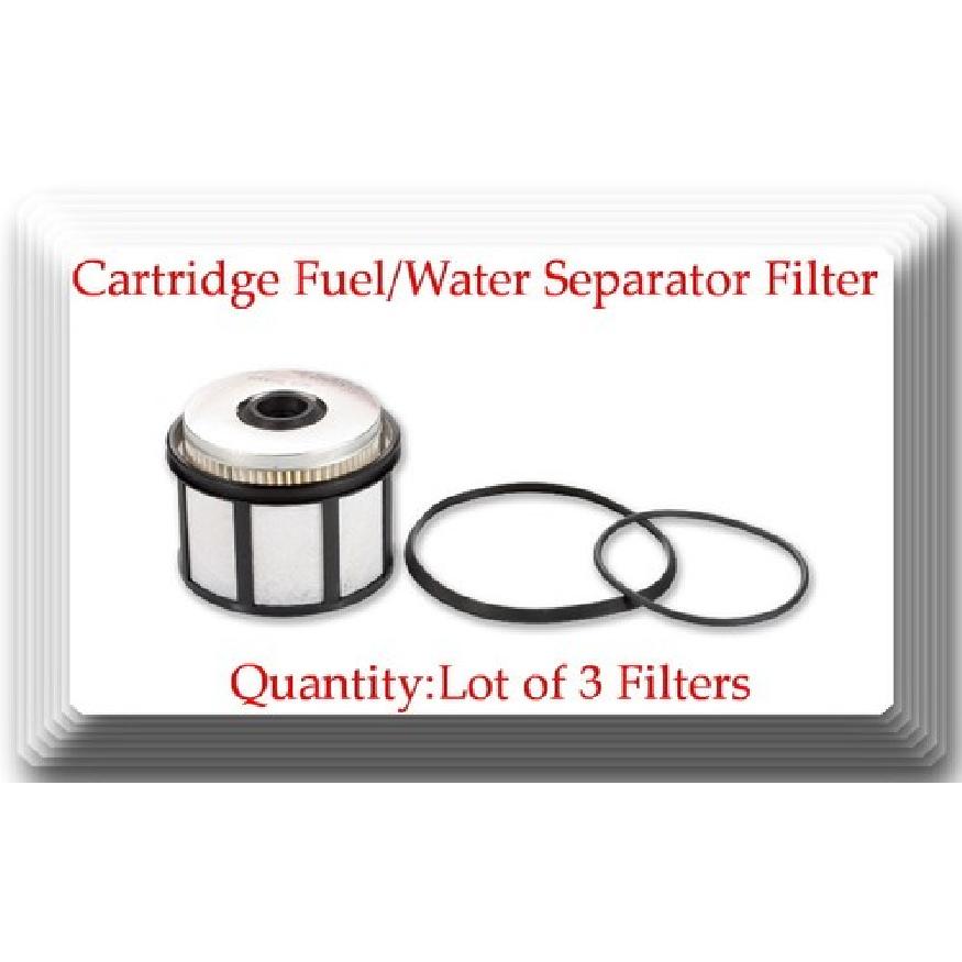 

Lot of 3 FD4596 Fuel Filter Fits: Ford F & E Series 7.3L Powerstroke Diesel