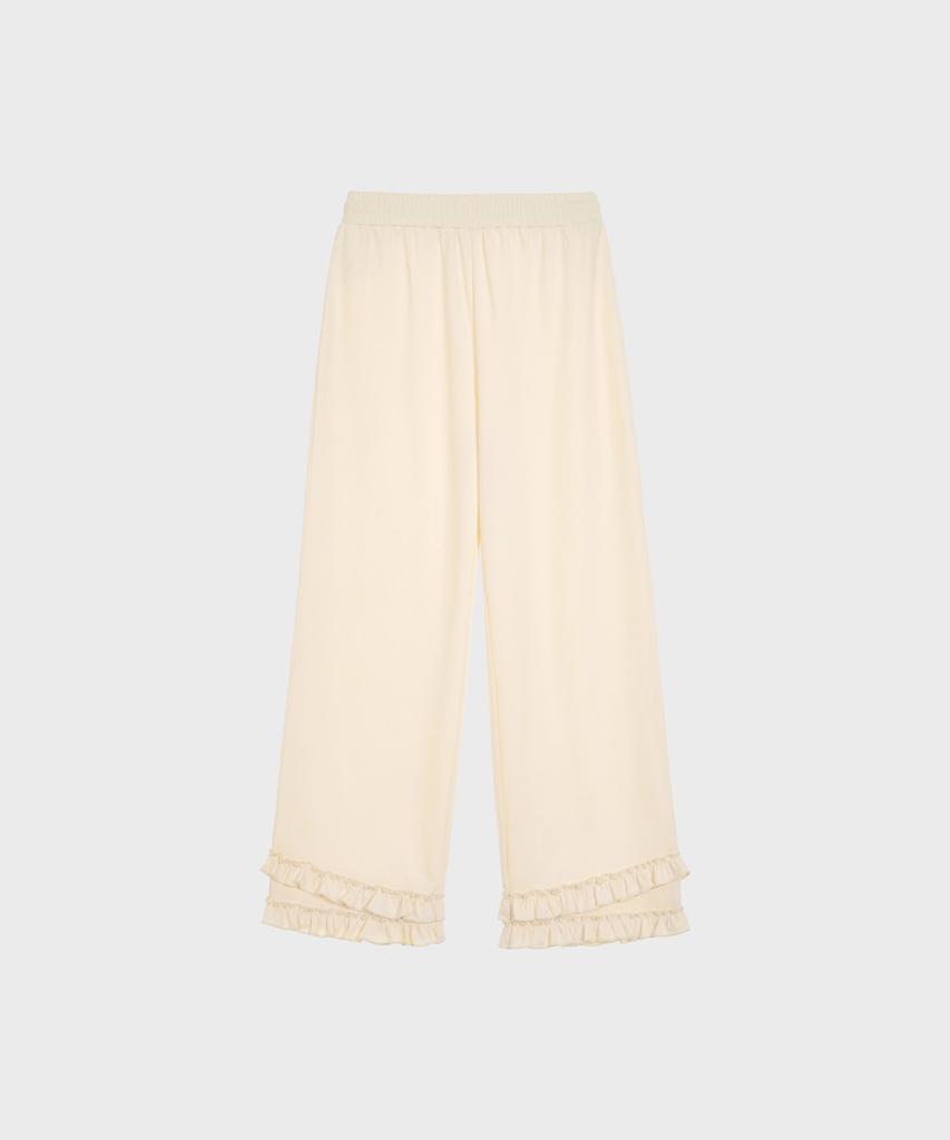 Alkialka Tiered Ruffle Pants (Butter)