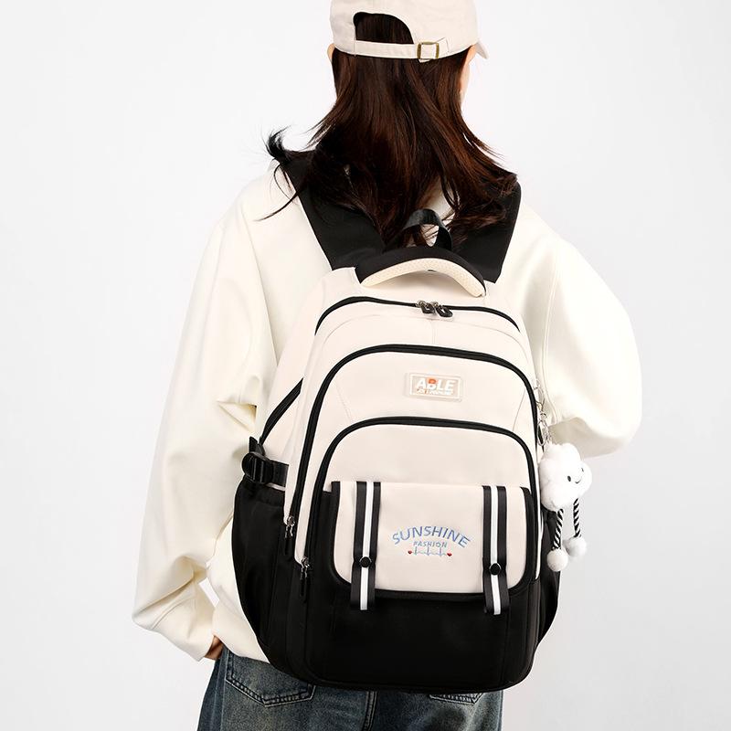 Junior High School Students' School Bags Versatile Ins Backpacks Niche Primary and Secondary School Students  Large Capacity of Girls