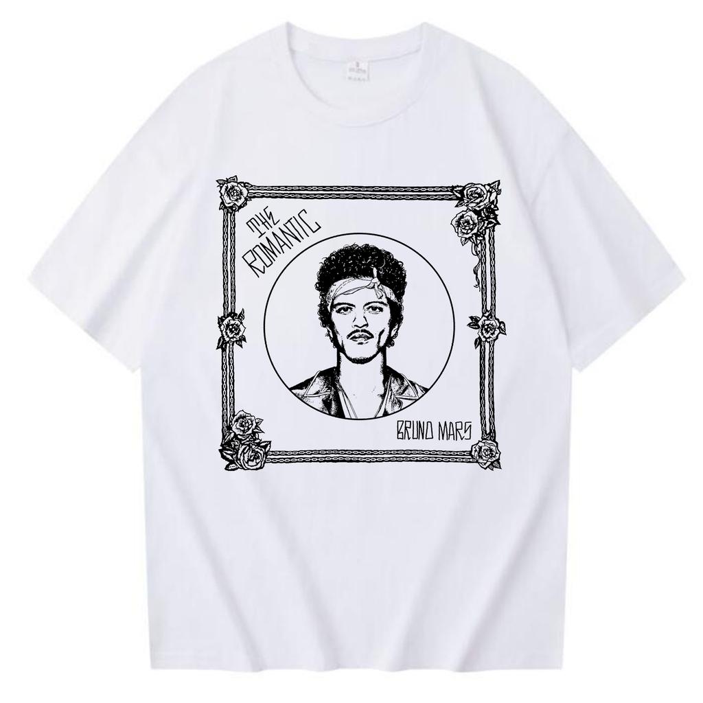 Bruno Mars The RoUnisextic Tour 2026 T-Shirt Unisex Damen Hip Hop Sommer Vintage Kurzarm Rundhals Lässiges Hemd Oberteile