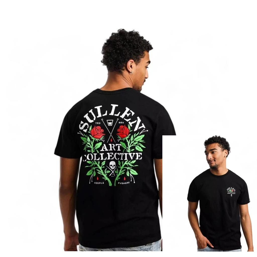 Sullen Art Tattoo Art Trendy Clothing Casual TShirt Mens and Womens Luxury Brand Top