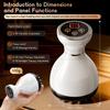 Lymphatic Drainage Massager, Anti-fat Massage Tool, Helps Reduce Stretch Marks and Cellulite White