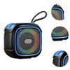 Portable BT Speaker TF USB Playback Powerful Subwoofer Practical with Phone Holder Rbg