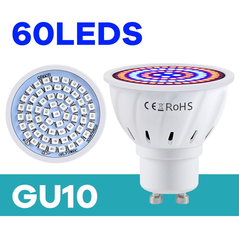 Plant Grow Light 220V LED Growth Bulb E27/E26 Full Spectrum GU10 Hydroponic B22 Seed Fill Lamp MR16 Succulent E14 Growing Lights