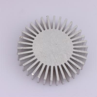 Cob Radyatör Çapı 50Mm 3 ~ 7W Yüksek Güçlü Led Soğutucu Ayçiçeği Katı Radyatör Yuvarlak Alaşımlı Alüminyum