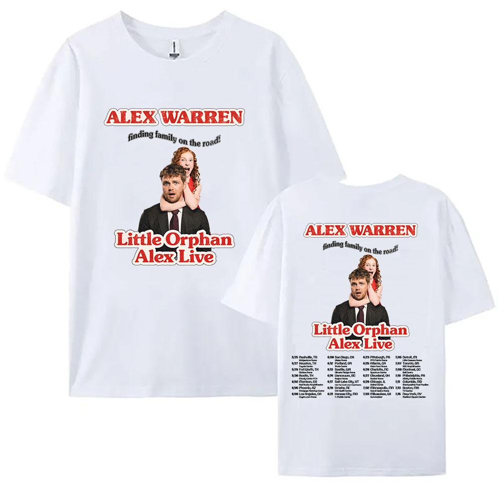 Little Orphan Alex Live T-shirt ALEX WARREN Finding Family on The Road Tshirt Short Sleeve Cotton Loose T Shirt Print Tee