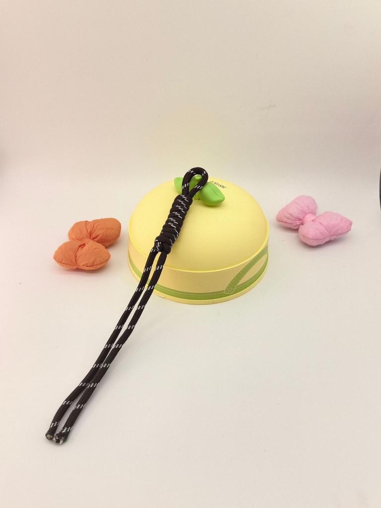 Spot Color Hand-Woven Rope Lanyard Pendant Trendy Color Nylon Rope Bag Keychain Pendant High Sense