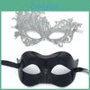 Schwarze Spitzenmaske für das halbe Gesicht mit Brille als Halloween-Kostümzubehör