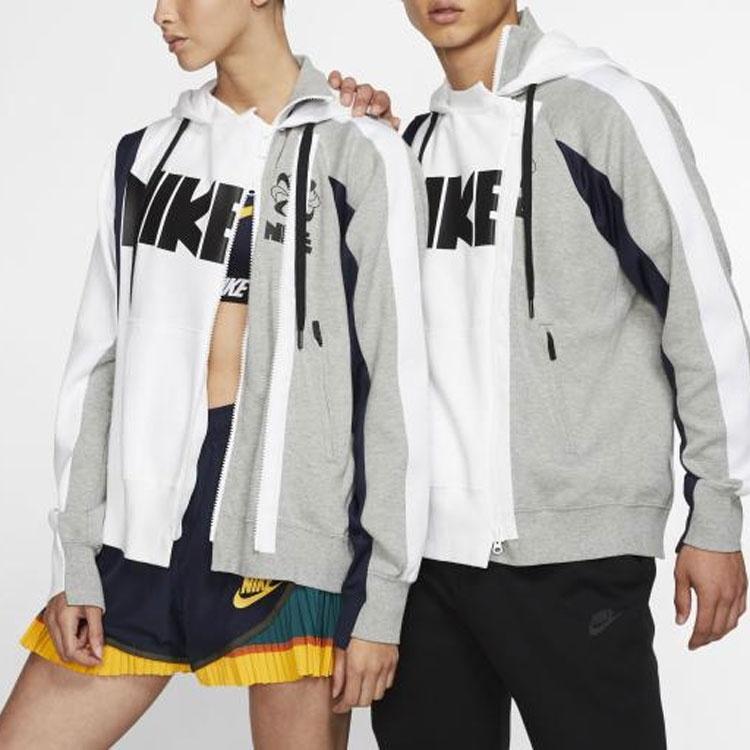 (WMNS) Nike x sacai Double-Zip Hoodie 'Obsidian' Women's CD6303-711