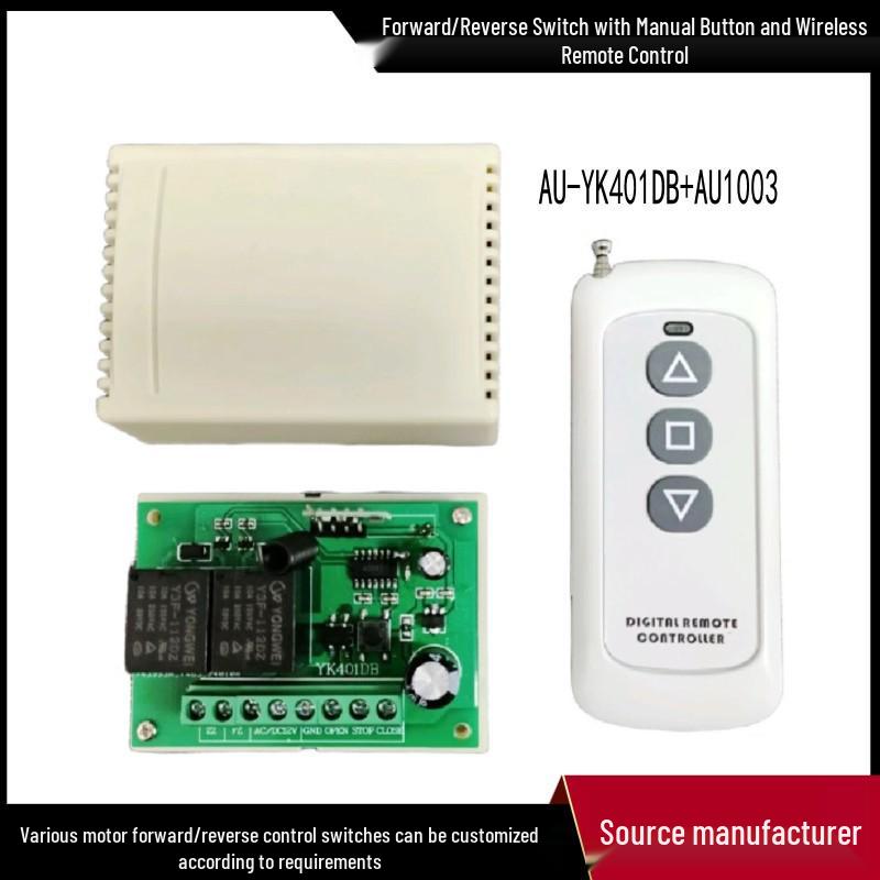 Lifting Frame Wireless Remote Switch: DC Motor Forward/Reverse & Car Tailgate Control, 433 MHz