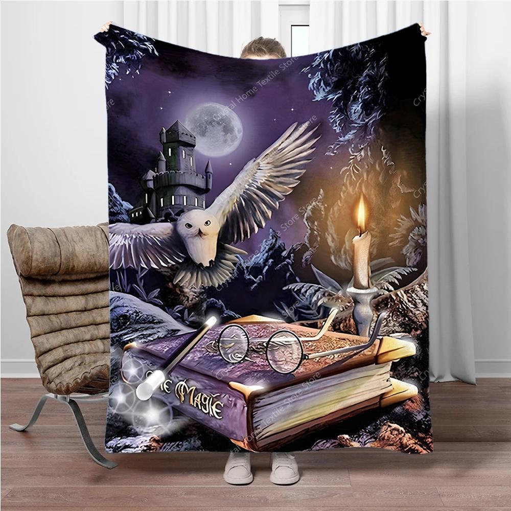 Eagle Book Cartoon Image Printed Blanket Adult Blanket Soft and Warm Bedding for Bed Sofa Outdoor Travel Cover Blanket Cobertor