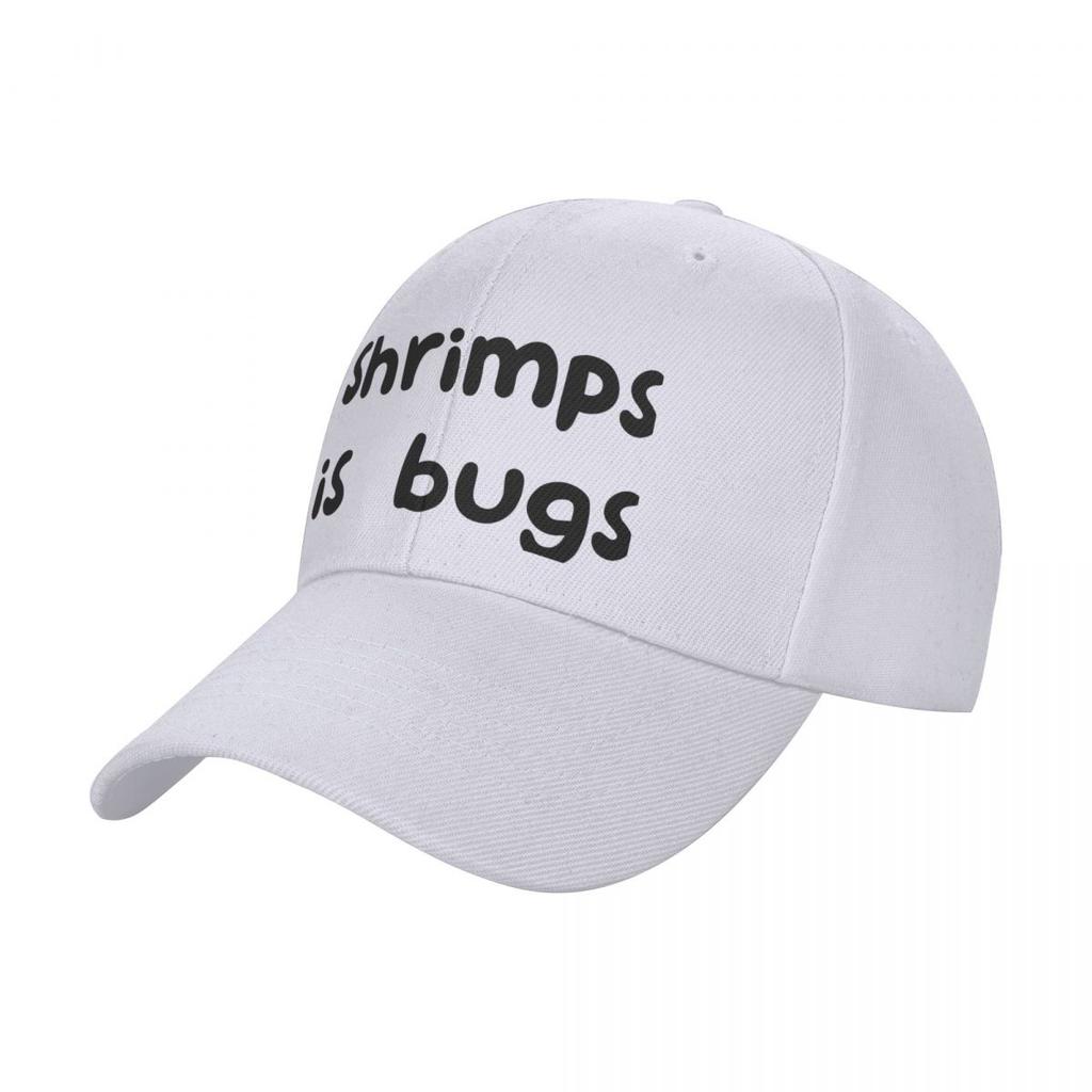 Shrimps Is Bugs Two Lines Baseball Cap Golf Hat Snap Back Hat Wild Ball Hat Beach Women's Beach Men's