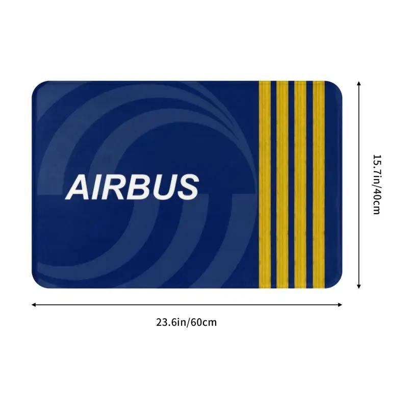 Paillasson De Pilote De Chasse Airbus Personnalisé, Antidérapant, Pour Avion D'aviation, Cuisine, Salle De Bains, Jardin, 40x60cm