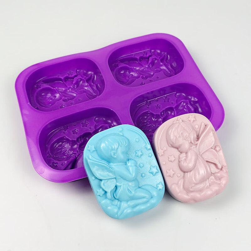 Four-Cavity Angel Silicone Craft Mold