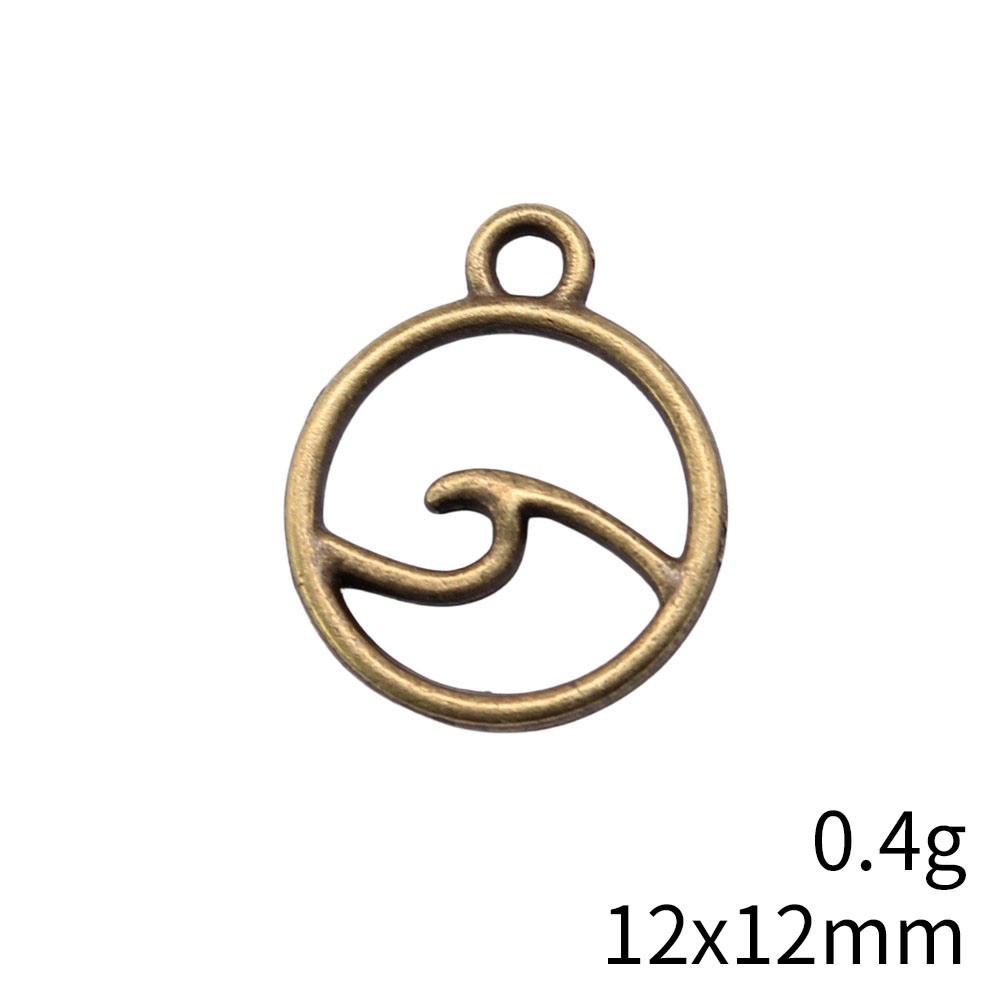 Mother's Day Charms For Bags Wave Water Drop Swirl Charms Pendant Audience Bag Pendant