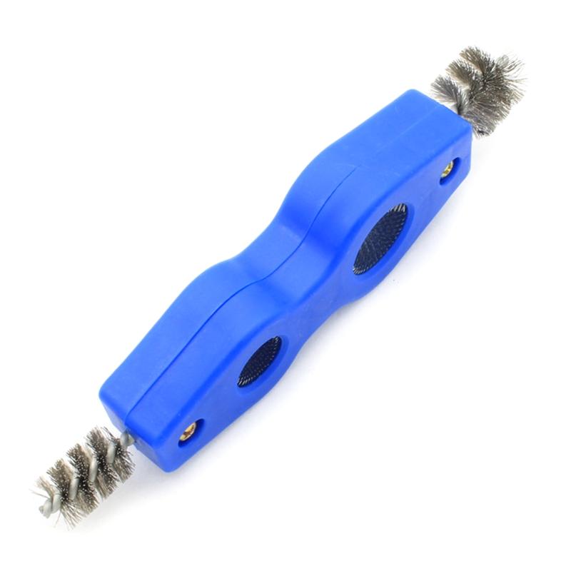 4 in 1 Pipe Cleaning Tool Tube & Fitting Brush Wire Brush Deburr Durable Battery Terminal and Post Brush for Soldering