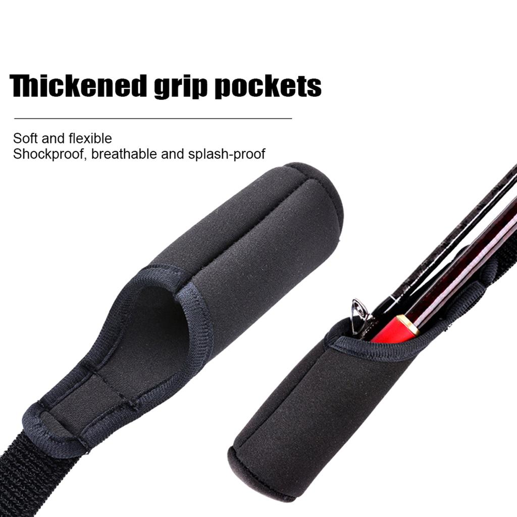 Fishing Rod Case Portable Folding Fishing Pole Storage Bag Stretchy Fishing Spinning Rod Travel Tube Fishing Pole