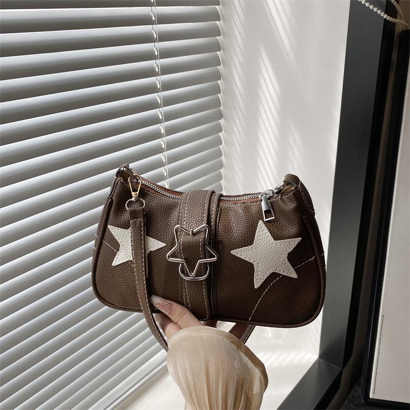Trendy Star Design Women's Underarm Shoulder Bag - Fashionable and Versatile for Commuters