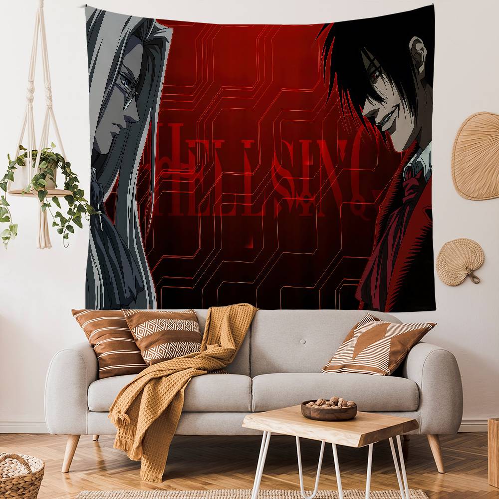 Anime Hellsing DIY Wall Tapestry For Living Room Home Dorm Decor Wall Art Decor