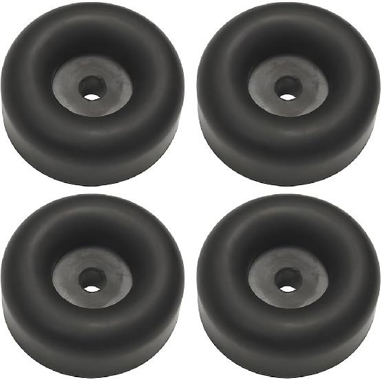 Mandark 4PCS Trailer Ramp Door Bumper, 2.5 Inches Rubber Round Car Bump Stops, Vehicle Vibration Damping Pad Guards Replacement Accessories,